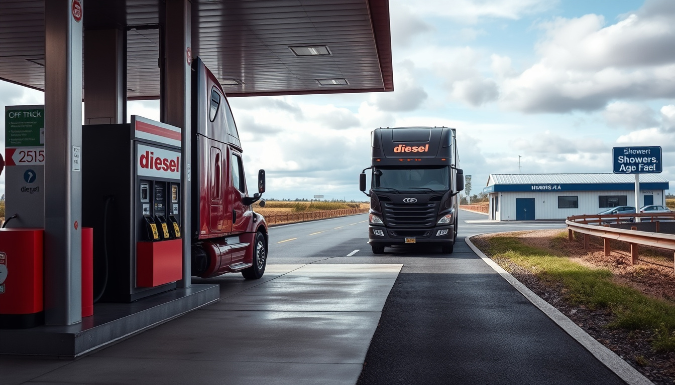 Truck Stops Near Me: Showers, Fuel, Amenities in US & Ireland